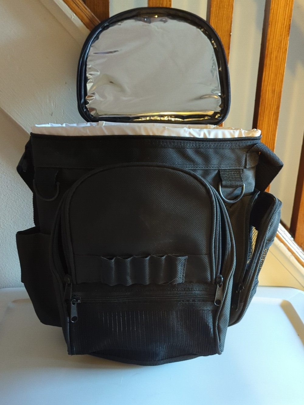 Insulated Black Lunch Cooler